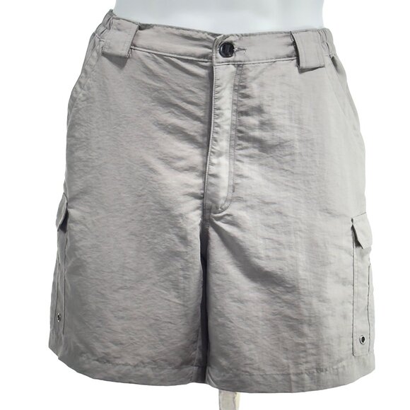 REEL LEGENDS PERFORMANCE OUTFITTERS Mens Shorts Gray 7 Pocket Cargo Pants Size L - Picture 11 of 11